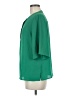 Chico's 100% Polyester Green 3/4 Sleeve Blouse Size Med Petite (1) - photo 5