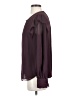 Ann Taylor 100% Polyester Burgundy Long Sleeve Blouse Size S - photo 5