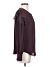 Ann Taylor 100% Polyester Burgundy Long Sleeve Blouse Size S - photo 4