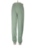 Assorted Brands 100% Polyester Solid Green Sweatpants Size L - photo 1