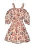 Lily Bleu 100% Polyester Floral Tan Dress Size 5 - photo 1