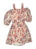 Lily Bleu 100% Polyester Floral Tan Dress Size 5 - photo 2