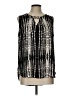 Pleione 100% Polyester Black Sleeveless Blouse Size L - photo 1
