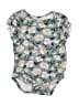 Assorted Brands 100% Cotton Floral Gray Short Sleeve Onesie Size 0-3 mo - photo 1