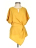 Unbranded 100% Polyester Yellow Short Sleeve Blouse Size S - photo 1