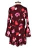 Express 100% Rayon Floral Burgundy Romper Size S - photo 2