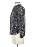 Bar III 100% Polyester Animal Print Silver Long Sleeve Blouse Size XXS - photo 5