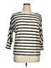 Perseption Concept Stripes Ivory Pullover Sweater Size XL - photo 1
