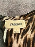 L'Agence Animal Print Brown Cocktail Dress Size Med (2) - photo 6