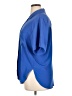 Christian Dior 100% Polyester Blue Short Sleeve Blouse Size 16 - photo 5
