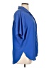 Christian Dior 100% Polyester Blue Short Sleeve Blouse Size 16 - photo 4