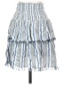 Angie Stripes Blue Denim Skirt Size S - photo 1