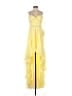 Mac Duggal 100% Polyester Solid Yellow Cocktail Dress Size 2 - photo 1