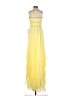 Mac Duggal 100% Polyester Solid Yellow Cocktail Dress Size 2 - photo 2