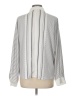 The Workshop Stripes Ivory Long Sleeve Blouse Size L - photo 2
