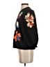 Essentials 100% Cotton Floral Black Pullover Sweater Size 0 - photo 5