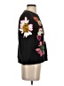 Essentials 100% Cotton Floral Black Pullover Sweater Size 0 - photo 4