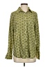 NY Collection Print Green Long Sleeve Blouse Size S - photo 1