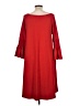 Agnes & Dora Solid Red Casual Dress Size L - photo 2