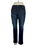 Inc Denim Solid Blue Jeans Size 14 - photo 1