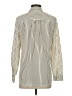 dalia 100% Polyester Stripes Ivory Long Sleeve Blouse Size S - photo 2