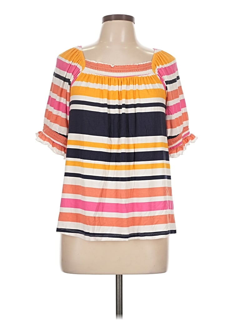 Pre-owned Lularoe 3/4 Sleeve Blouse In Orange