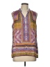 Rose + Olive 100% Polyester Purple Sleeveless Blouse Size L - photo 1
