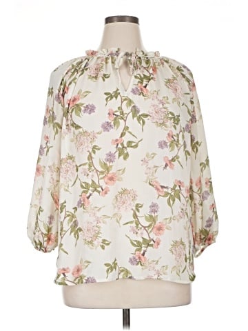 Chaps 3/4 Sleeve Blouse (view 1)