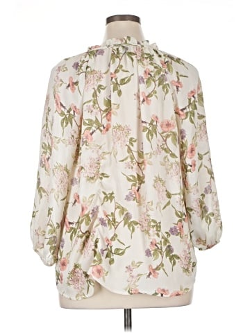 Chaps 3/4 Sleeve Blouse (view 2)
