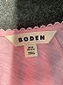 Boden 100% Cotton Pink Short Sleeve Top Size 16 - 18 - photo 7