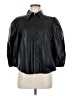 Zara Black 3/4 Sleeve Button-Down Shirt Size M - photo 1