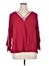 Bold Elements 100% Polyester Burgundy 3/4 Sleeve Blouse Size XL - photo 1