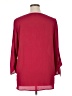 Bold Elements 100% Polyester Burgundy 3/4 Sleeve Blouse Size XL - photo 2