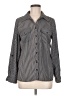 Elementz Stripes Gray Long Sleeve Blouse Size M - photo 1
