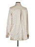 Princess Polly 100% Polyester Metallic Ivory Long Sleeve Blouse Size 4 - photo 2