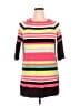 Milly Stripes Pink Black Casual Dress Size 14 - photo 1