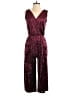 Xhilaration Metallic Burgundy Jumpsuit Size XS - photo 1