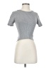 Zara Gray Short Sleeve Turtleneck Size S - photo 1