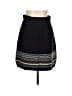 fat face Chevron-herringbone Black Blue Wool Skirt Size 12 - photo 1