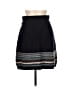 fat face Chevron-herringbone Black Blue Wool Skirt Size 12 - photo 2