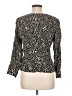 A New Day 100% Rayon Animal Print Black Long Sleeve Blouse Size M - photo 2