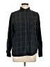 Old Navy 100% Cotton Plaid Green Long Sleeve Button-Down Shirt Size L - photo 1