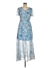 Unbranded 100% Polyester Blue Cocktail Dress Size M - photo 1