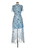 Unbranded 100% Polyester Blue Cocktail Dress Size M - photo 2