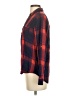 Tinsel 100% Viscose Plaid Red Long Sleeve Button-Down Shirt Size XS - photo 5