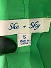 She + Sky 100% Polyester Green Short Sleeve Blouse Size S - photo 7