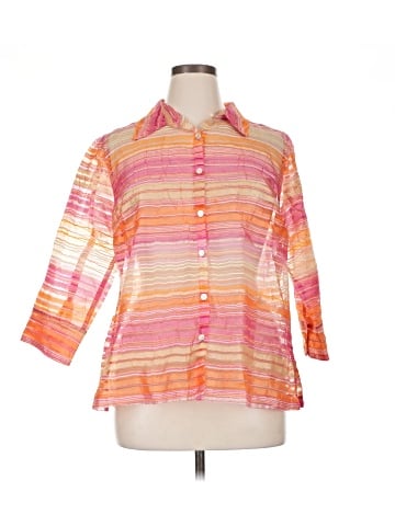 Valerie Stevens 3/4 Sleeve Button-Down Shirt (view 1)