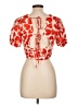 Unbranded 100% Polyester Red Short Sleeve Blouse Size L - photo 2