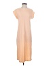 LA Relaxed Solid Tan Casual Dress Size S - photo 1