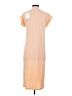 LA Relaxed Solid Tan Casual Dress Size S - photo 2